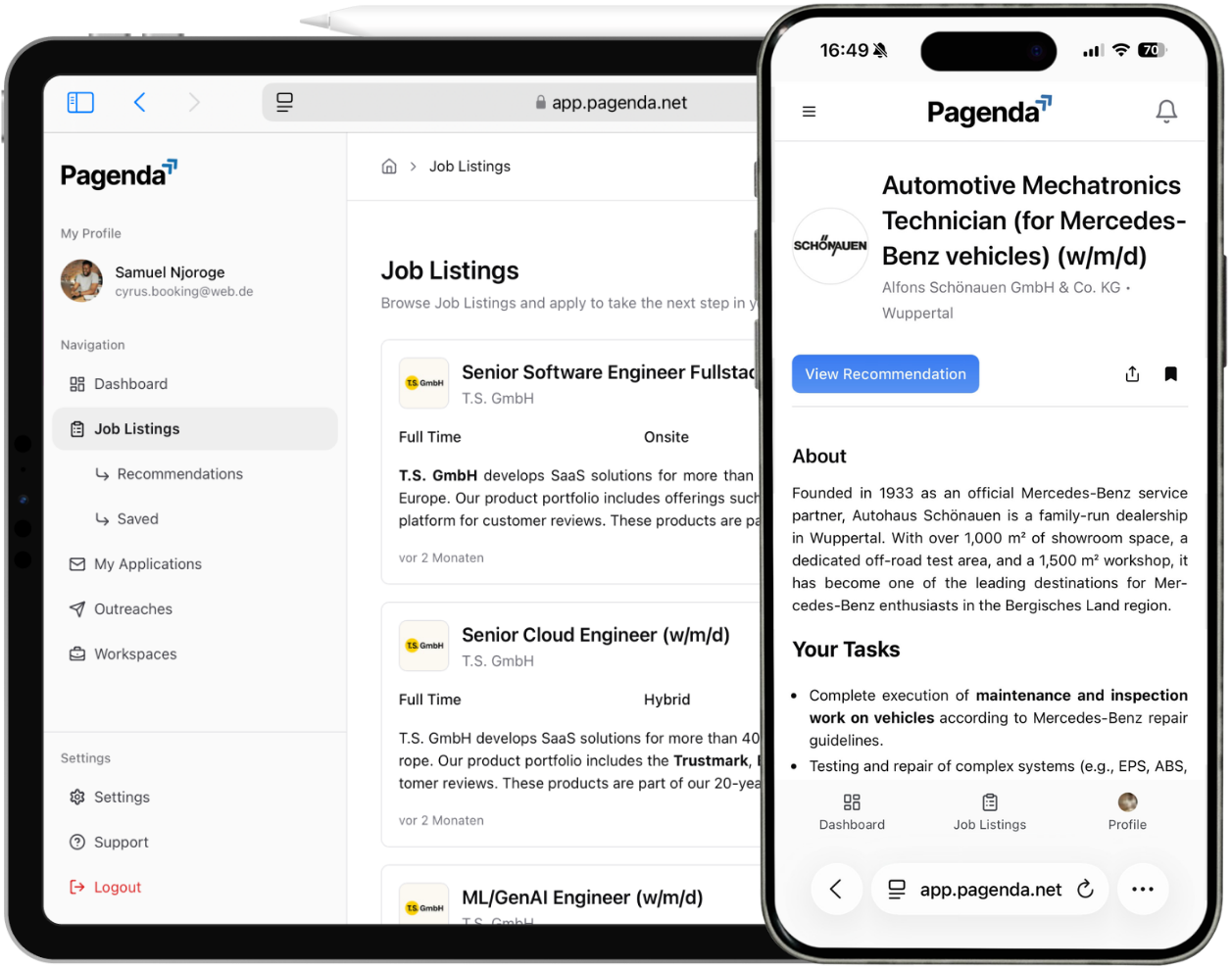 Pagenda Candidates Overview